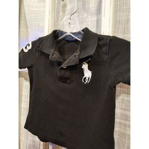 Polo Ralph Lauren Toddler Size 2T‎ Black Short Sleeve Polo